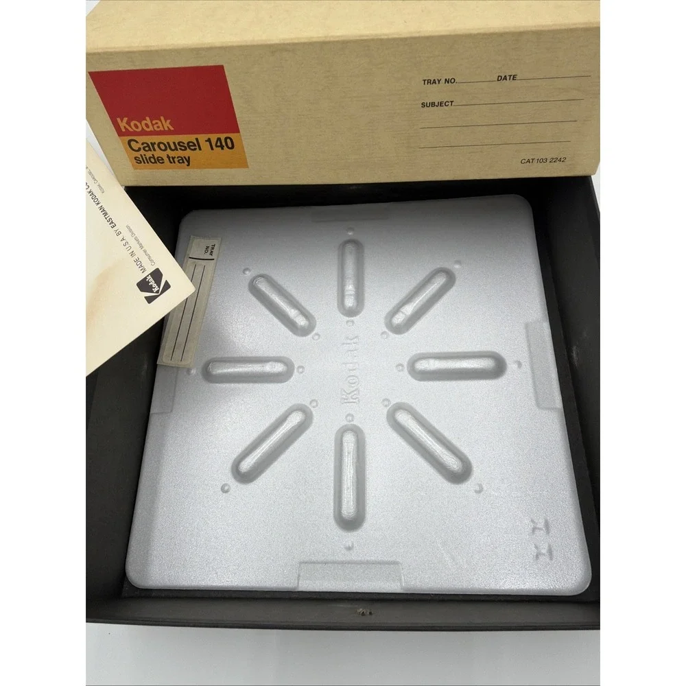 Kodak Carousel 140 Slide Tray Vintage CAT 103 2242‎ with Box and Manuals